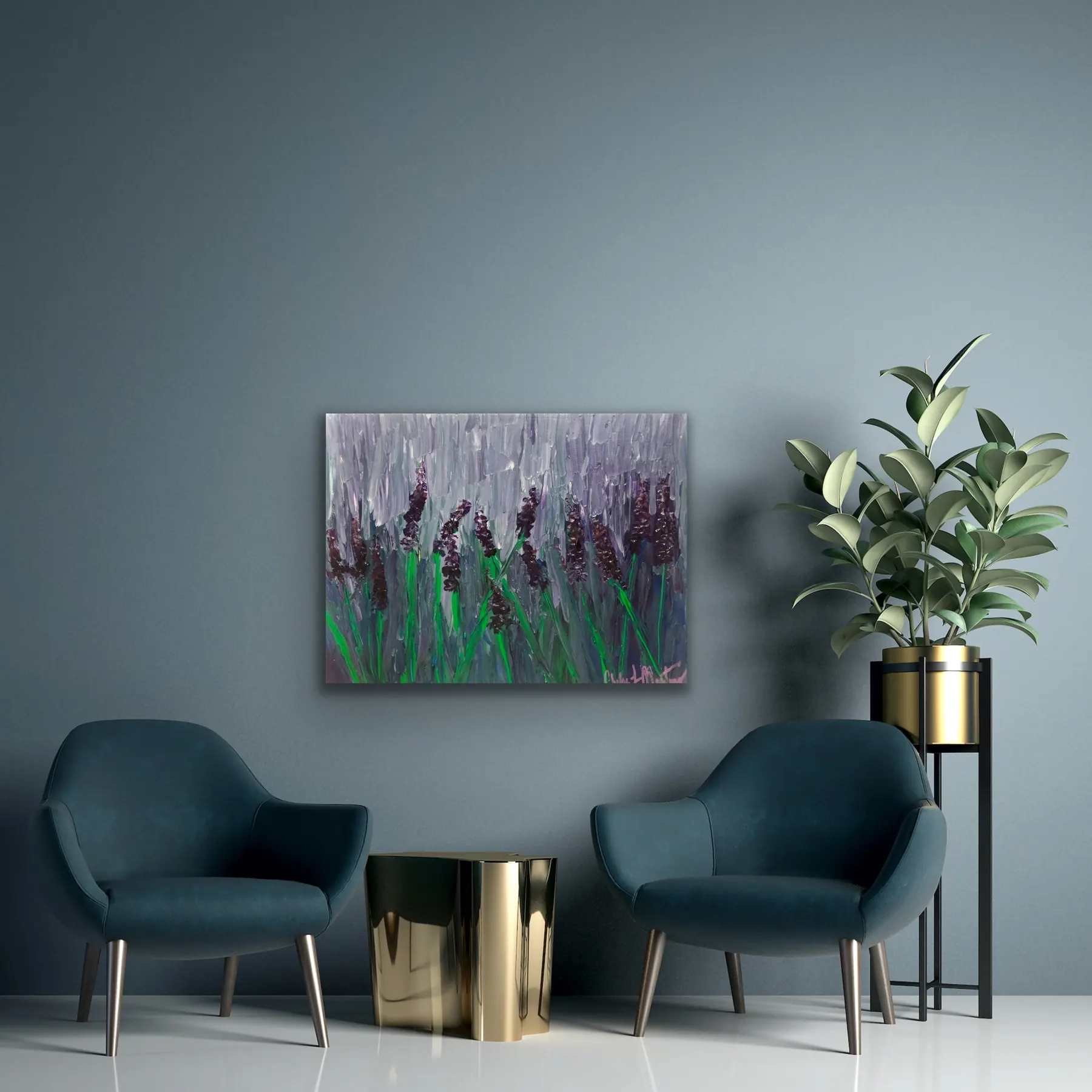 April Showers — acrylic painting by Chelse Leigh