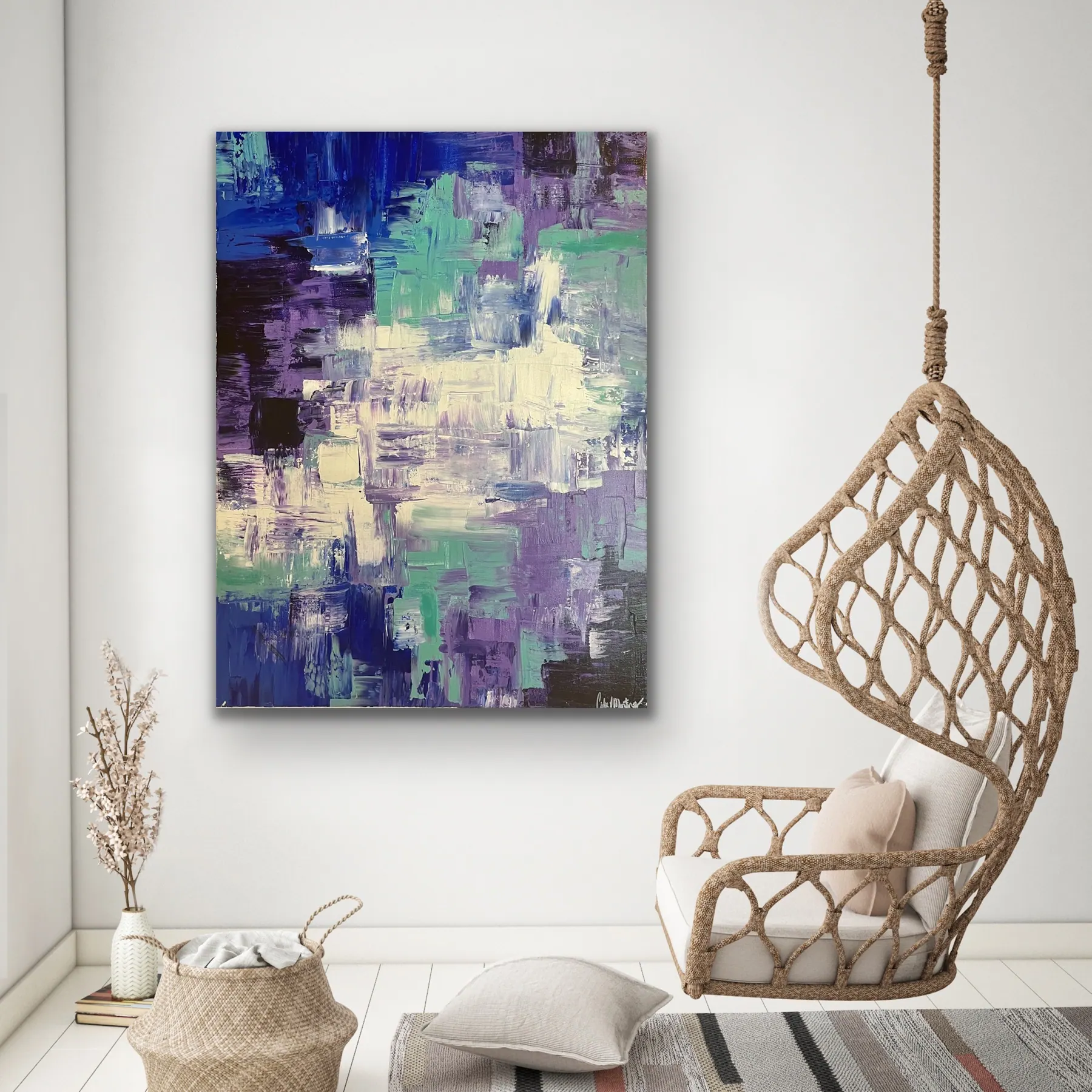 C is for Calm — acrylic painting by Chelse Leigh
