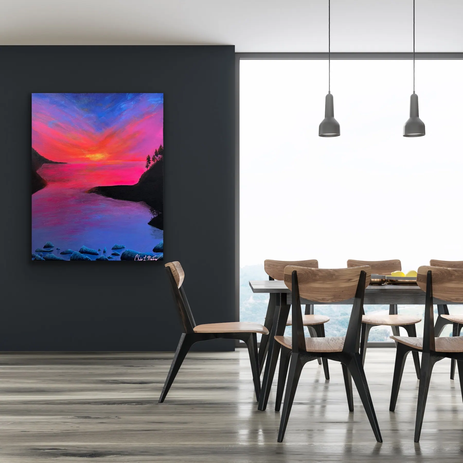 Mermaid’s Cove — acrylic painting by Chelse Leigh