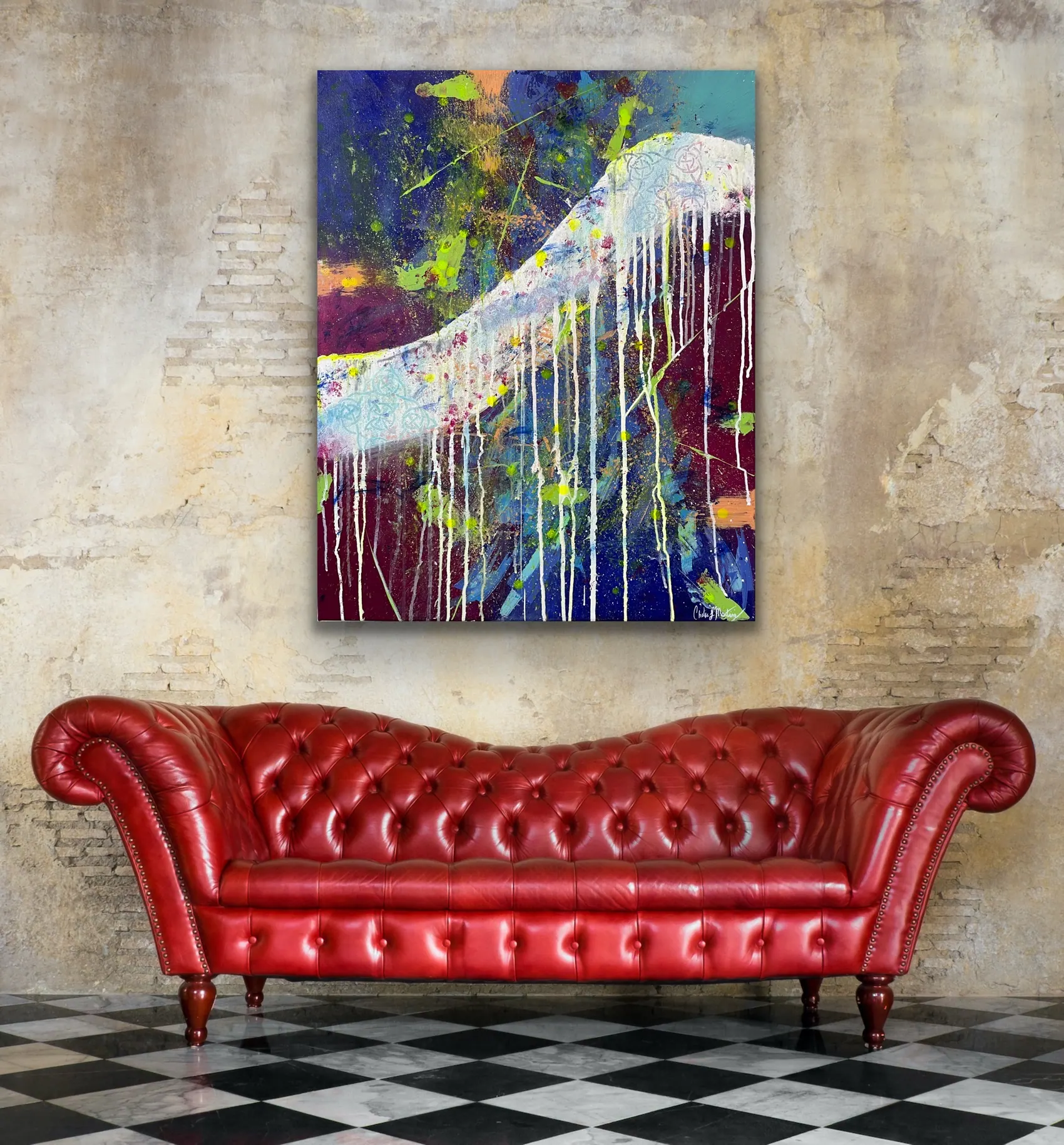 O is for Obscure — acrylic painting by Chelse Leigh
