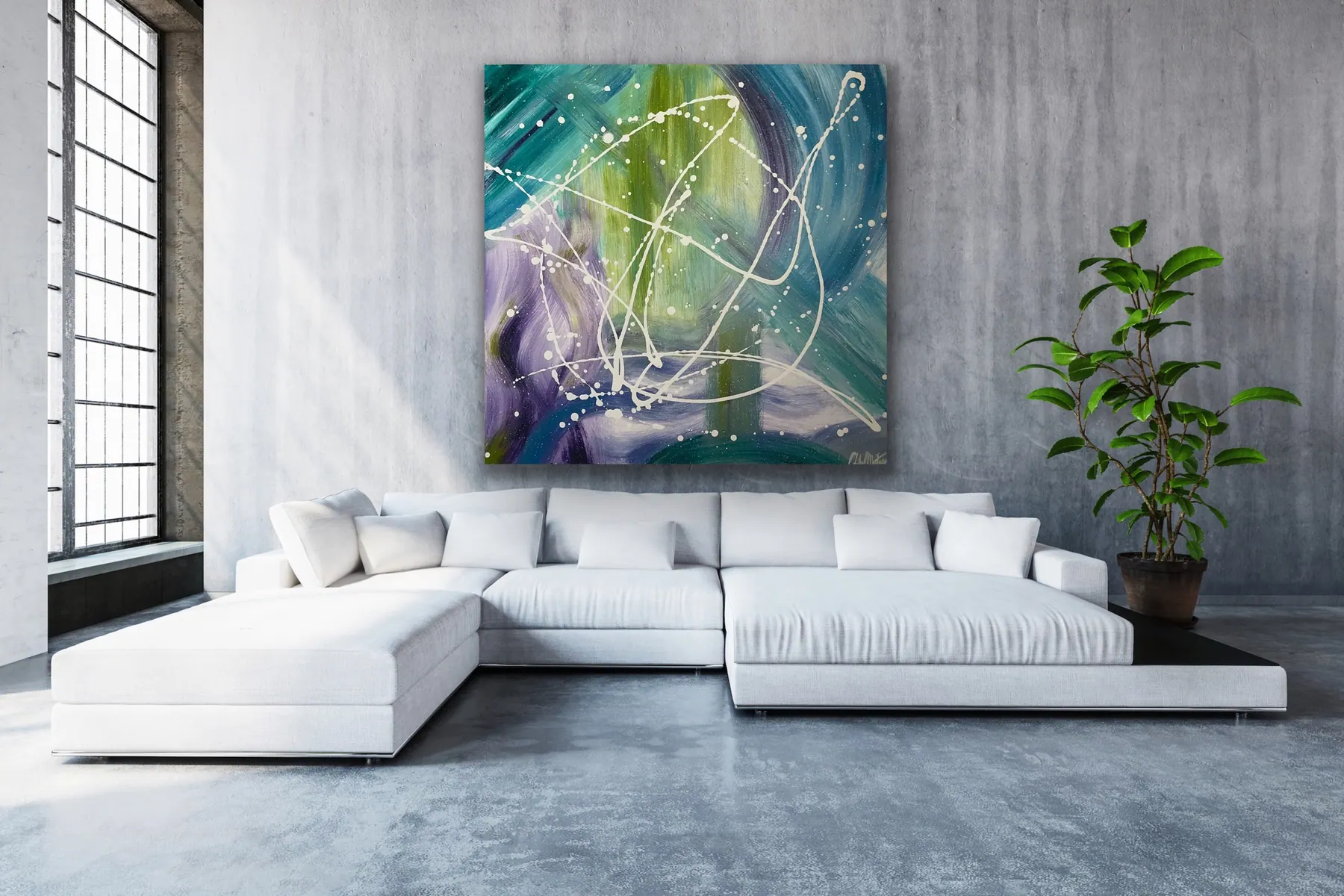 T is for Tammi — acrylic painting by Chelse Leigh