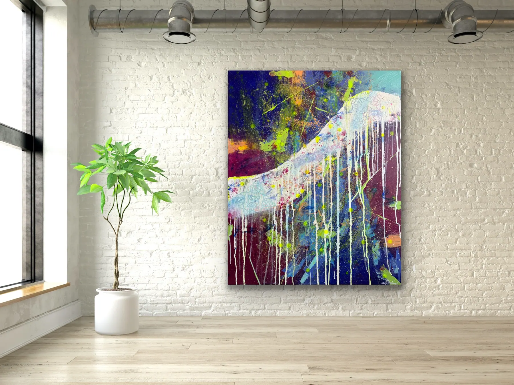 Untitled acrylic painting by Chelse Leigh